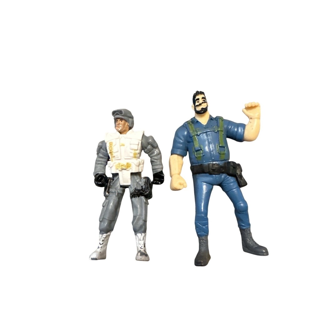 GI Joe Blizzard 1988 + Mattel DC Action Figure Lot - Video Ntagr Hasbro / JLU